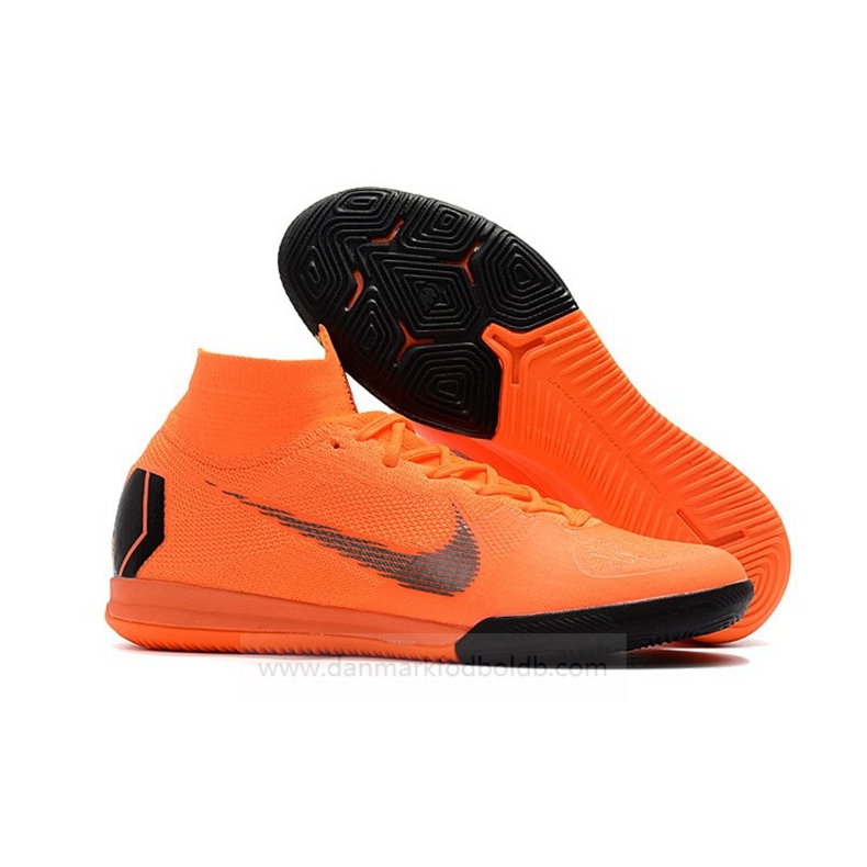 Nike Mercurial Superflyx VI Elite IC Børn – Orange Sort